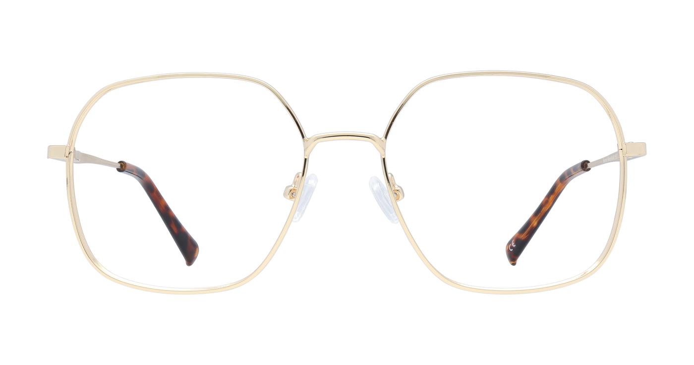 Glasses Direct Bonnie  - Shiny Gold - Distance, Basic Lenses, No Tints