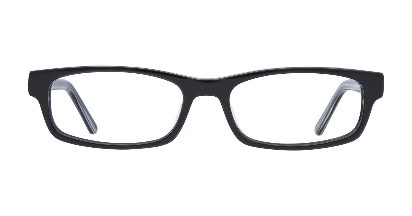 Glasses Direct Brazen-52  - Black Marble - Distance, Basic Lenses, No Tints