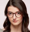 Havana Glasses Direct Joe Round Glasses - Modelled by a female