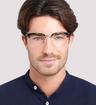 Tortoise/Grey London Retro Reese Clubmaster Glasses - Modelled by a male