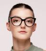 Black Scout Jessica Cat-eye Glasses - Modelled by a female