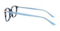 Blue / Gold Aspire Anika Oval Glasses - Side