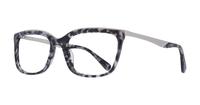 Grey Havana Aspire Delores Rectangle Glasses - Angle
