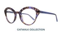 Purple Havana Aspire Harley Cat-eye Glasses - Angle