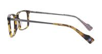 Tortoise Gunmetal Ben Sherman Chester Rectangle Glasses - Side