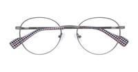 Grey Ben Sherman Euston Round Glasses - Flat-lay