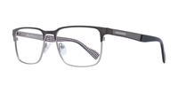 Dark Gunmetal Ben Sherman Stanley Rectangle Glasses - Angle