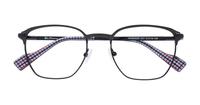 Matte Gunmetal Black Ben Sherman Windsor Square Glasses - Flat-lay