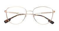Light Gold Burberry BE1376 Round Glasses - Flat-lay