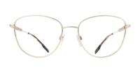 Light Gold Burberry BE1376 Round Glasses - Front