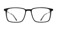 Gloss Black / Gunmetal CAT 3529 Rectangle Glasses - Front