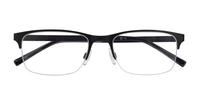 Matte Black CAT 3533 Rectangle Glasses - Flat-lay