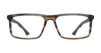 Brown Horn Champion CULIT100 Rectangle Glasses - Front
