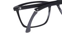 Matte Black Champion CULIT300 Square Glasses - Detail