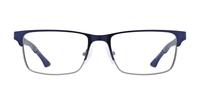 Matte Navy Champion Trip Rectangle Glasses - Front