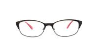 Black Cosmopolitan C109 Oval Glasses - Front