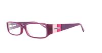 Black Stripe Cosmopolitan C203 Rectangle Glasses - Angle
