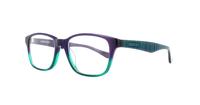 Purple Cosmopolitan C214 Square Glasses - Angle