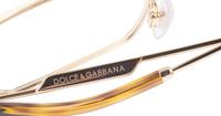 Gold Dolce & Gabbana DG1350 Oval Glasses - Detail