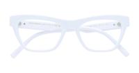 White Dolce & Gabbana DG3359-53 Cat-eye Glasses - Flat-lay