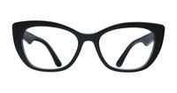 Black / Transparent Grey Dolce & Gabbana DG3360 Cat-eye Glasses - Front