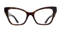 Havana Dolce & Gabbana DG3369 Cat-eye Glasses - Front