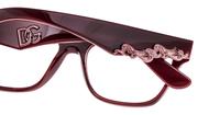 Bordeaux Dolce & Gabbana DG3370 Rectangle Glasses - Detail