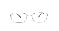 Matt Gunmetal Emporio Armani EA1021 Rectangle Glasses - Front