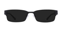 Matte Black Emporio Armani EA1036 Rectangle Glasses - Sun