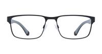 Matte Black Emporio Armani EA1105 Rectangle Glasses - Front
