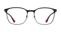 Matte Black Emporio Armani EA1114 Oval Glasses - Front