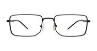 Matte Black Emporio Armani EA1153 Rectangle Glasses - Front