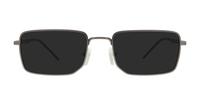 Matte Gunmetal Emporio Armani EA1153 Rectangle Glasses - Sun