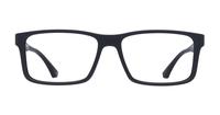 Black Emporio Armani EA3038-56 Rectangle Glasses - Front