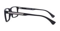 Black Emporio Armani EA3038-56 Rectangle Glasses - Side
