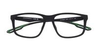 Matte Black Emporio Armani EA3209U Square Glasses - Flat-lay