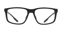 Matte Black Emporio Armani EA3209U Square Glasses - Front