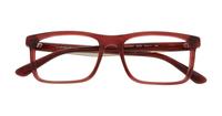 Shiny Bordeaux / Top Smoke Emporio Armani EA3227 Oval Glasses - Angle