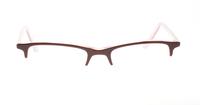 Brown Ghost Hyacinth Oval Glasses - Front