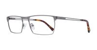 Matte Gunmetal Glasses Direct Abraham Square Glasses - Angle