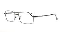 Gunmetal Glasses Direct Alfred Rectangle Glasses - Angle
