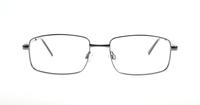 Gunmetal Glasses Direct Alfred Rectangle Glasses - Front