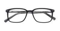 Shiny Black / Grey Glasses Direct Andre Square Glasses - Flat-lay