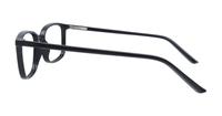 Shiny Black Glasses Direct Ashlyn Rectangle Glasses - Side