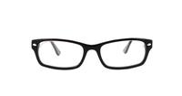 Black Glasses Direct Ashton Rectangle Glasses - Front