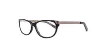 Black Glasses Direct Belladonna Oval Glasses - Angle