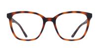 Matte Havana Glasses Direct Bentley Square Glasses - Front