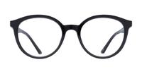 Shiny Black Glasses Direct Bevis Round Glasses - Front