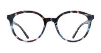 Shiny Demi Blue Glasses Direct Bevis Round Glasses - Front