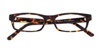 Tortoise Glasses Direct Brazen-52 Rectangle Glasses - Flat-lay